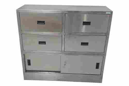 Hospital Multi Drawers Powder Coated Stainless Steel Storage Cabinet