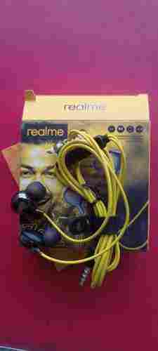 Realme Yellow Color Wired Earphones For Realme Mobile Phone, Connectivity Type: Wired