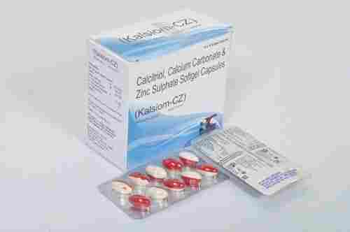 Calcitriol Calcium Carbonate And Zinc Sulphate Softgel Capsules Kalsiom - Cz