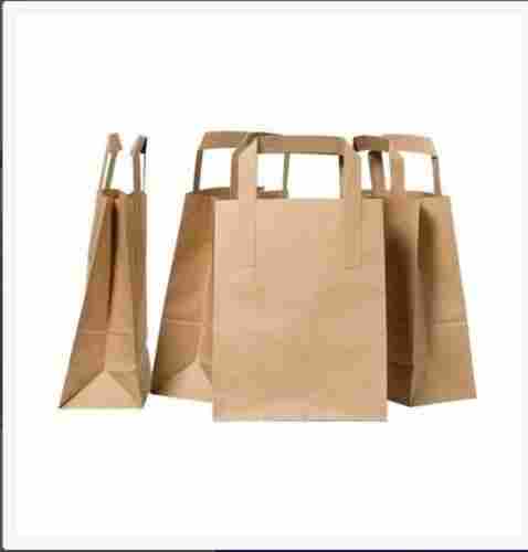  2.3 Mm Thickness, Paper Material, Plain Paper Bag In Cream Color For Shopping, Grocery Use 