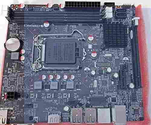 6 Usb Intel Celeron Compatible Processor Zebronics H61 Motherboard