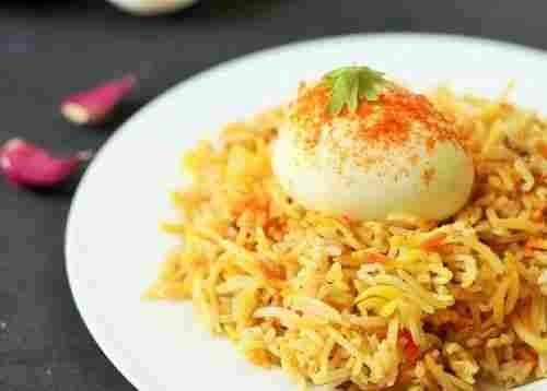 Hygienically Packed Traditional Indian Dish Tasty And Healthy Egg Biriyani