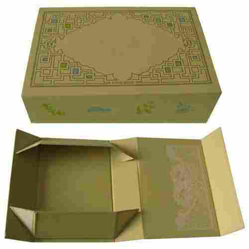Luxury Flat Custom Made Printed Foladable Rigid Paper Gift Box With Lid