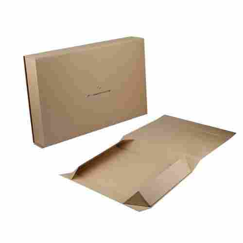 Optional Printing Luxury Flat Customized Foladable Rigid Paper Gift Box With Ribbon