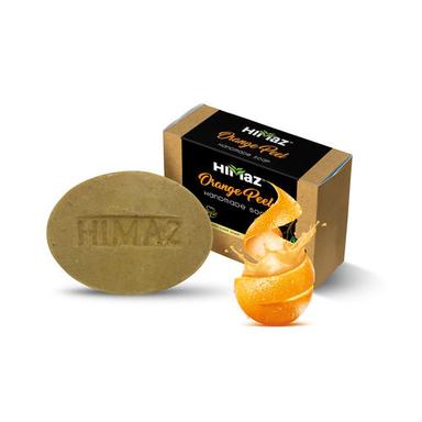 Made With/Of 100% Coconut Oil Himaz Orange Peel Handmade Soap - 75Gm