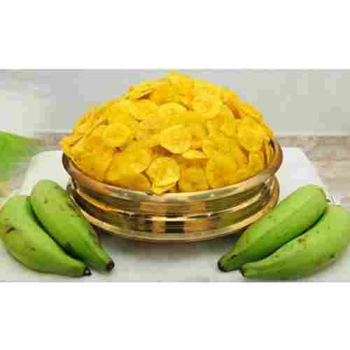 Yellow Colour Tasty Banana Chips With 1 Month Shelf Life And Rich In vitamins C and E