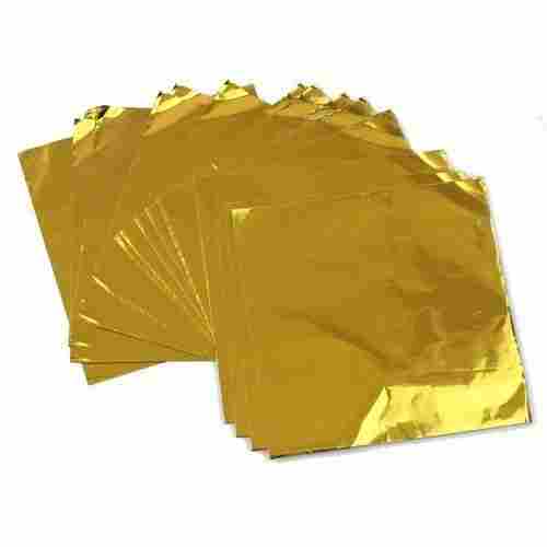 Golden Color Cake Decor Aluminum Cut Foil Chocolate Wrapper 