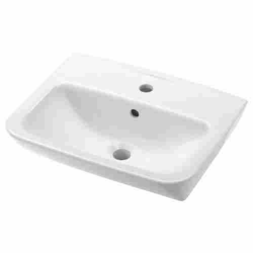 100% Scratch Proof Ceramic Wall Mounted Rectangular Wash Basin For Bathroom