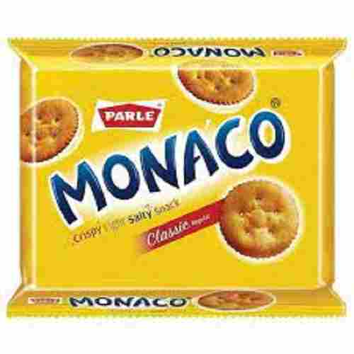 Hygienically Packed Rich In Aroma Mouthwatering Taste Crispy And Salty Monaco Biscuit