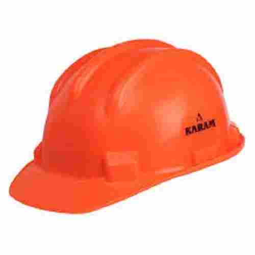 Orange Colour Workplace Safety Helmets, Size 12-18, Light Weight 200 Gram