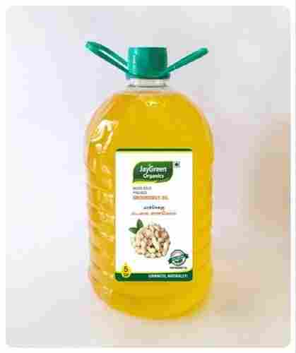 Wood Cold Pressed Groundnut Oil 5 Litre Can With 6 Months Shelf Life And 100% Pure