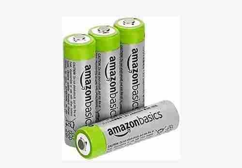 4 Pieces Pack Of 2400 Mah Amazon Basics High Capacity Aaa Rechargeable Batteries