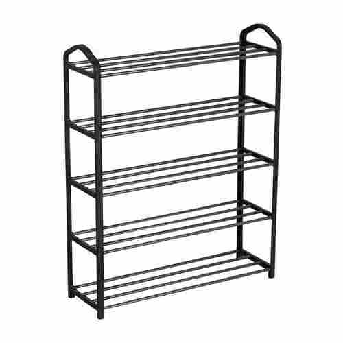 5 Shelves Stainless Steel Shoes Rack 3.5 Feet Stand Home Furniture Strong And Durable