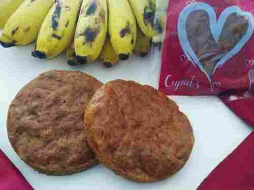 Delicious, Good For Health, Delicious And Brown Colour Banana Biscuit For Snacks