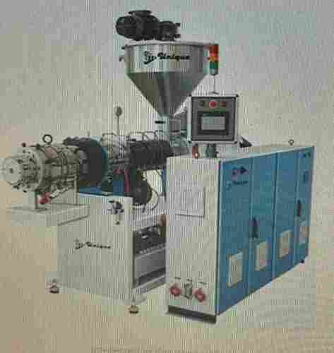 Stainless Steel Twin Screw Extruder For Industrial Use, Pipe Range 20-110mm