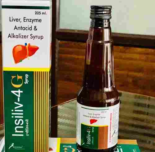 Insiliv-4G Liver Enzyme Antacid And Alkalizer Syrup, Pack Size 200 ml