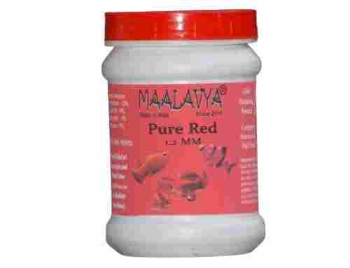 Maalavya Fish Feed/Food Pure Red 1.2mm (Floating Type Pellets) - 200g