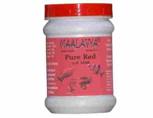 Maalavya Pure Red Fish Feed Pellets - Size 0.8mm (Floating Type Pellets) - 200gm