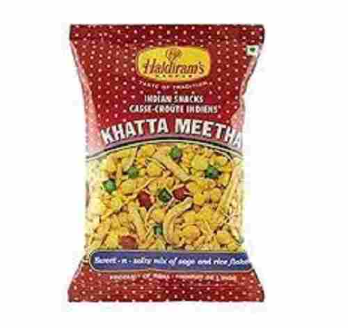100% Fresh Ready To Eat Indian Snacks Haldirams Khatta Meetha Namkeen, 100 Gram 