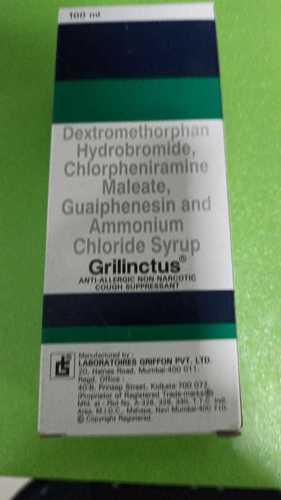 Grilinctus Chlorpheniramine Maleate Guaiphenesin And Ammonium Chloride Syrup General Medicines