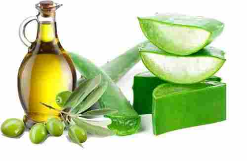 Green Colour Aloe Vera Oil For Healthy Skin Care And 6 Months Shelf Life