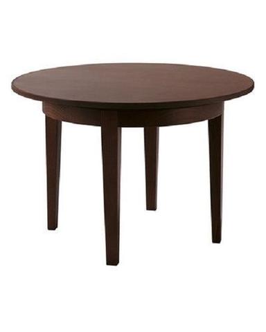 Color Full Simple And Highly Durable, Adjustable Stylish Design Brown Wooden Round Table
