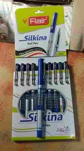 Lightweight Smooth Writing Fine Grip Flair Silkina Blue Ball Pens