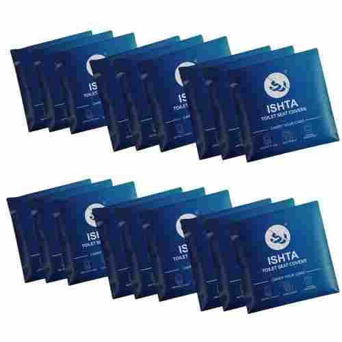 18 Packs Ishta Disposable Waterproof Toilet Seat Covers Made From 100% Non Woven