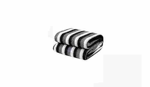 Comfortable And Impeccable Finish Black And White Stripe Donation Blanket For Winter