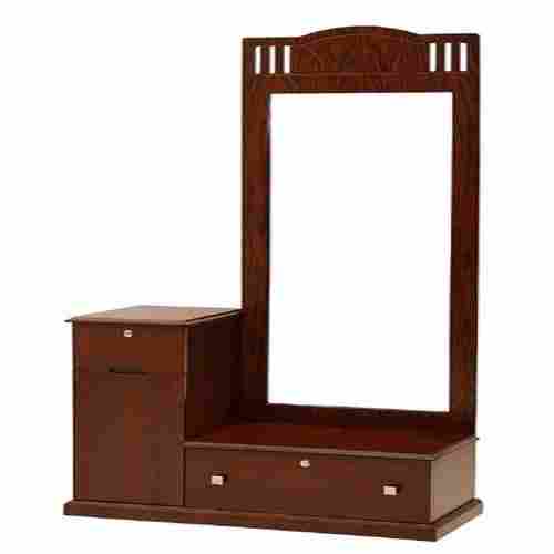 Long Lasting Termite-Proof Polished Brown Wooden Dressing Table For Home, 6x2 Feet