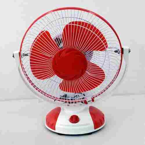 Red And White Plastic Portable High-Speed Electrical Air Cooling Table Fan