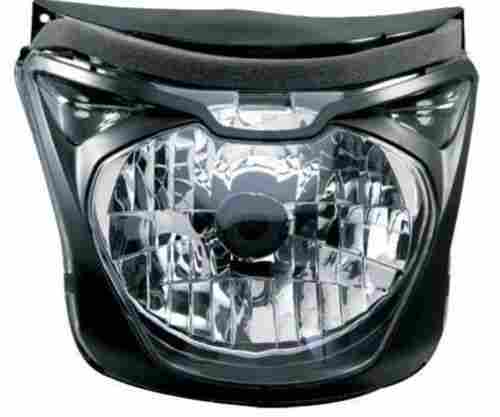 Weather Resistance Ruggedly Constructed Warm White Light Plastic Headlight For Two Wheeler