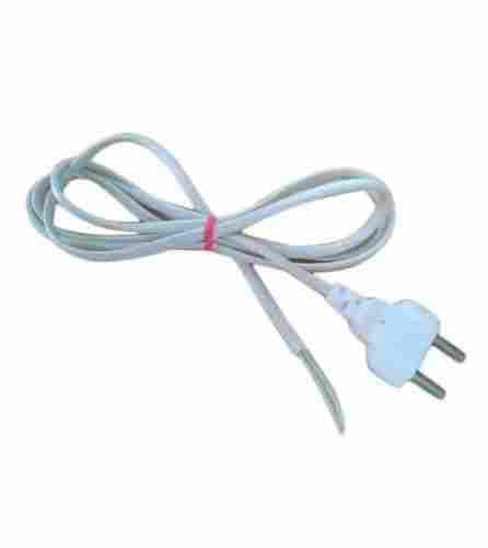White Color 100 Gram, 2 Pin Power Cord Lead For Electric Appliance, Highly Safe And Secure
