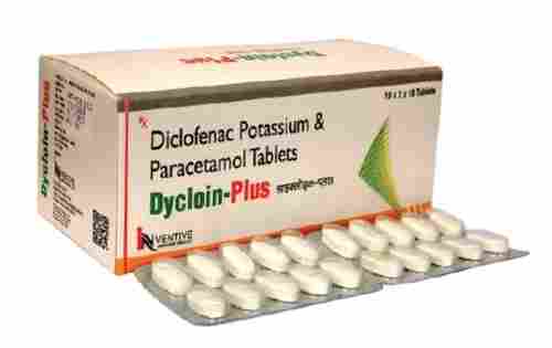 Dycloin-Plus, Diclofenac Potassium & Paracetamol Tablets For Pain Relief