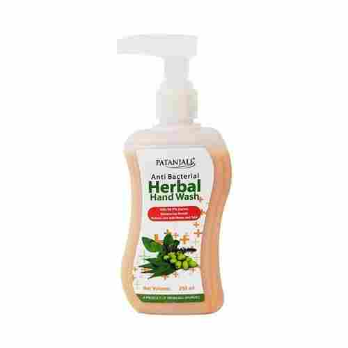 Anti-Bacterial Patanjali Herbal Liquid Hand Wash For Germ Protection, 250 Ml