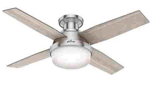 Dempsey Led Indoor Brushed Nickel Ceiling Fan With Light Kit And Universal Remote