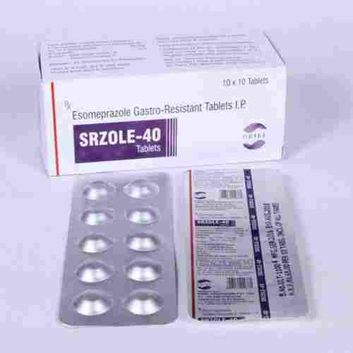 SRZOLE-40 Esomeprazole Gastro-Resistant Tablets, 10x10 Blister Pack