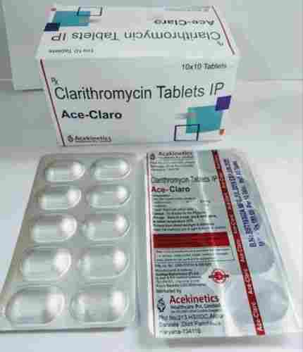 Clarithromycin Tablets Ip Ace - Claro Colour White In Boxes