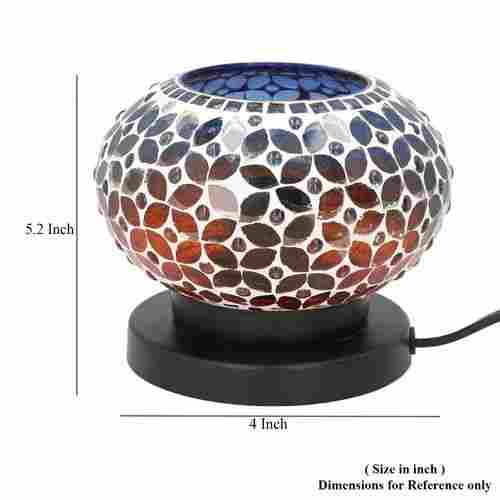 Small Size Glass Mosaic Table Lamp For Home Decoration
