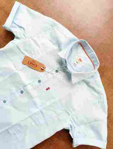 Tear Resistance Skin Friendliness Elegant Look Straight Collar Full Sleeve Kids Cotton Shirt