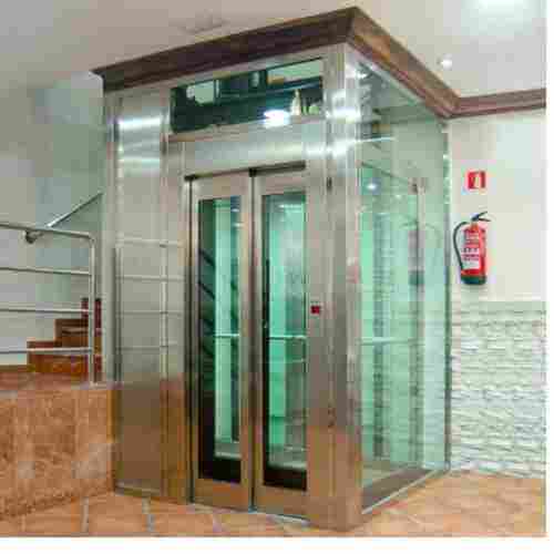 4-6 Persons Capacity Automatic Electric Glass Door Passenger Lift