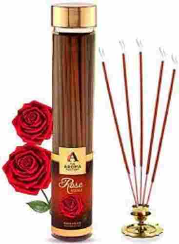 Bio-Degradable Rose Fragrance 8-Inch Red Incense Stick (Agarbatti) For Religious And Aromatic