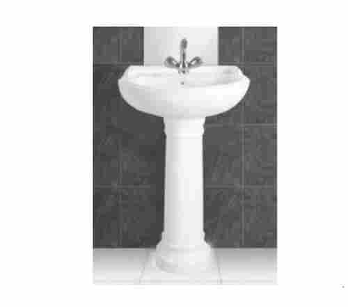 Ceramic Wash Basin White Color Star Gold For Bathroom Purpose Set Size 23x18