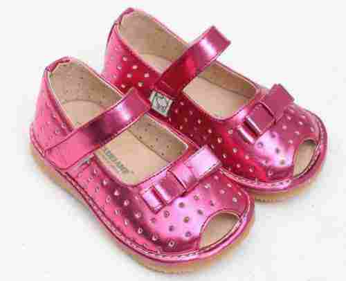 Fancy Comfortable And Soft Stylish Look Pink Designer Sandals For Kids Girls