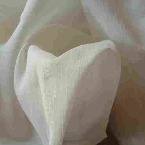 Look Elegant And Polished White Color Plain Cotton Cambric Fabric