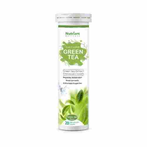 Delicious Added Flavours Natrual Green Tea Effervescent Tablet For Weight Management