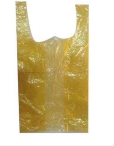  प्लास्टिक सामग्री और वाटरप्रूफ के साथ पीले रंग का प्लेन डब्ल्यू कट ग्रोसरी बैग उपयोग: खाद्य