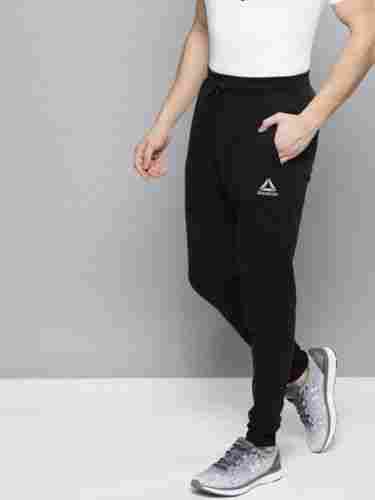 Plain Black Color Mens Track Pants And Two Side Pocket