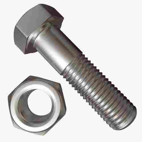 Silver Ms Bolt Nut, Round, With Heavy Duty, For Domestic & Industrial Use, Good Strength
