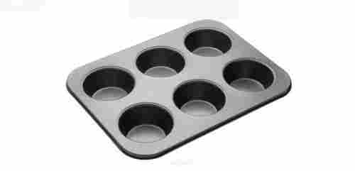 Grey Color Silicone Six Muffins Bakeware Cup Cake Tray Used For Baking Equipments